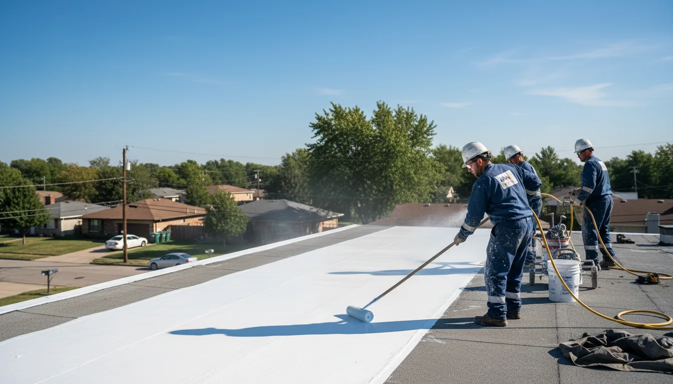Commercial roof coating in Brookesmith, TX near me
